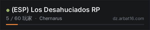 AR16 DayZ 服务器列表中的 (ESP) Los Desahuciados RP