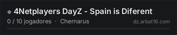 4Netplayers DayZ - Spain is Diferent na lista de servidores de DayZ da AR16