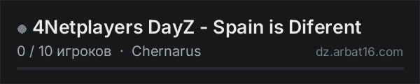 4Netplayers DayZ - Spain is Diferent в списке серверов DayZ от AR16