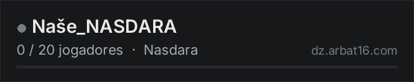 Naše_NASDARA na lista de servidores de DayZ da AR16