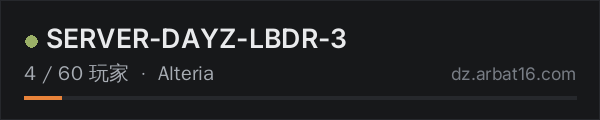 AR16 DayZ 服务器列表中的 SERVER-DAYZ-LBDR-3