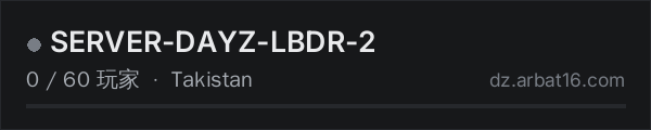 AR16 DayZ 服务器列表中的 SERVER-DAYZ-LBDR-2
