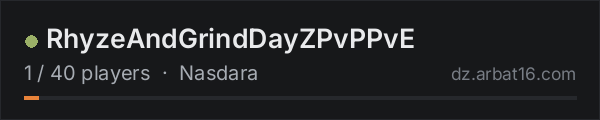 RhyzeAndGrindDayZPvPPvE on the AR16 DayZ server list