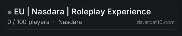 EU | Nasdara | Roleplay Experience on the AR16 DayZ server list