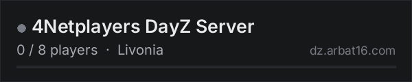 4Netplayers DayZ Server on the AR16 DayZ server list
