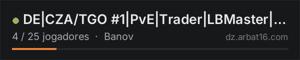 DE|CZA/TGO #1|PvE|Trader|LBMaster|Rag|Events|AI/AI-Convoy na lista de servidores de DayZ da AR16