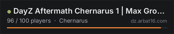 DayZ Aftermath Chernarus 1 | Max Group 6 on the AR16 DayZ server list