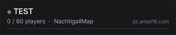 TEST on the AR16 DayZ server list