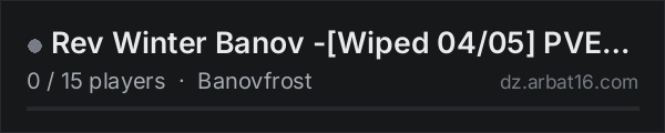 Rev Winter Banov -Wiped 04/05 PVE Only| 50k Start | Trader | on the AR16 DayZ server list