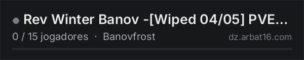 Rev Winter Banov -[Wiped 04/05] PVE Only| 50k Start | Trader | na lista de servidores de DayZ da AR16