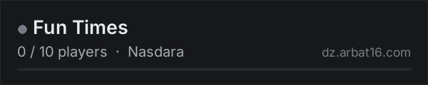 Fun Times on the AR16 DayZ server list