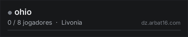 ohio na lista de servidores de DayZ da AR16