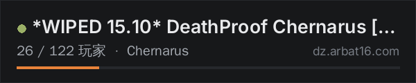 AR16 DayZ 服务器列表中的 *WIPED 15.10* DeathProof Chernarus [4MAX] 1PP|BBP|HELI|PVP|LOOT