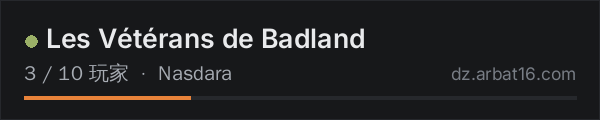 AR16 DayZ 服务器列表中的 Les Vétérans de Badland