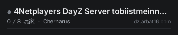 AR16 DayZ 服务器列表中的 4Netplayers DayZ Server tobiistmeinname