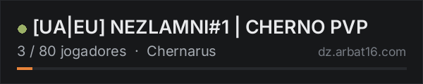 [UA|EU] NEZLAMNI#1 | CHERNO PVP na lista de servidores de DayZ da AR16