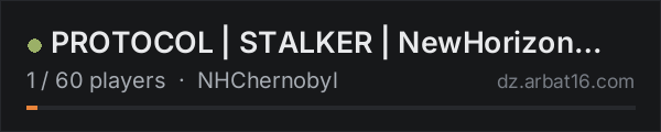 PROTOCOL | STALKER | NewHorizon Map on the AR16 DayZ server list
