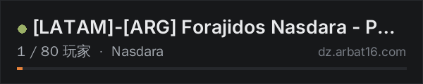 AR16 DayZ 服务器列表中的 [LATAM]-[ARG] Forajidos Nasdara - PVP - VANILLA