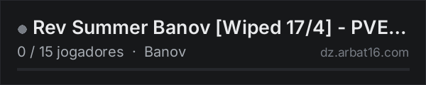 Rev Summer Banov [Wiped 17/4] - PVE| 50k Start | Trader | AI | na lista de servidores de DayZ da AR16