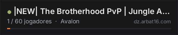 |NEW| The Brotherhood PvP | Jungle Avalon | 50k Start | na lista de servidores de DayZ da AR16