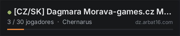[CZ/SK] Dagmara Morava-games.cz MapLink PVP na lista de servidores de DayZ da AR16