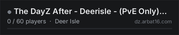The DayZ After - Deerisle - (PvE Only) Simply Vanilla on the AR16 DayZ server list