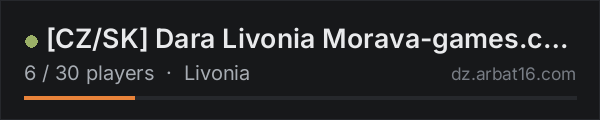 [CZ/SK] Dara Livonia Morava-games.cz MapLink PVE on the AR16 DayZ server list