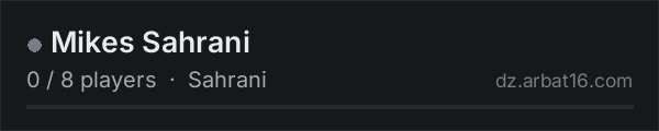 Mikes Sahrani on the AR16 DayZ server list