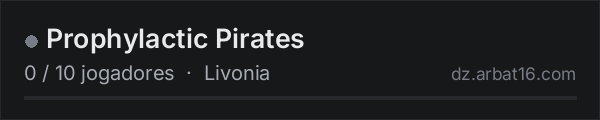Prophylactic Pirates na lista de servidores de DayZ da AR16