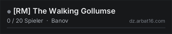 RM The Walking Gollumse in der DayZ-Serverliste von AR16