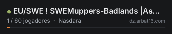 EU/SWE ! SWEMuppers-Badlands |As Official with Mod na lista de servidores de DayZ da AR16