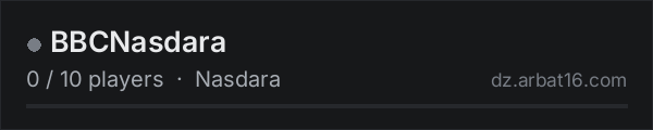 BBCNasdara on the AR16 DayZ server list
