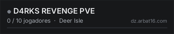 D4RKS REVENGE PVE na lista de servidores de DayZ da AR16