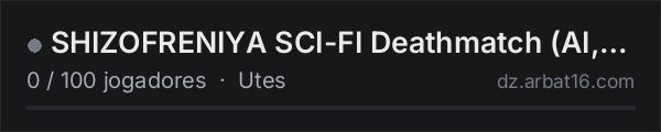 SHIZOFRENIYA SCI-FI Deathmatch (AI,RANG,PatrolHelicopter,Patrol na lista de servidores de DayZ da AR16