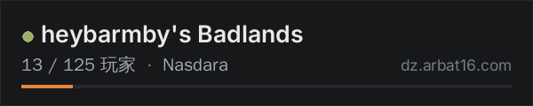 AR16 DayZ 服务器列表中的 heybarmby's Badlands