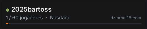 2025bartoss na lista de servidores de DayZ da AR16