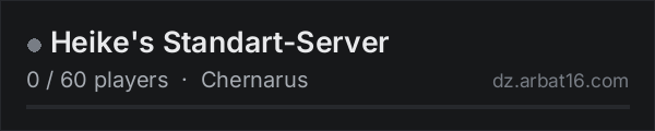 Heike's Standart-Server on the AR16 DayZ server list