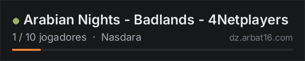 Arabian Nights - Badlands - 4Netplayers na lista de servidores de DayZ da AR16