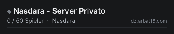 Nasdara - Server Privato in der DayZ-Serverliste von AR16