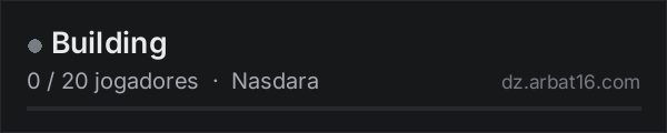 Building na lista de servidores de DayZ da AR16