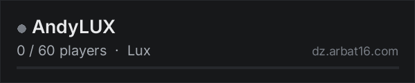 AndyLUX on the AR16 DayZ server list