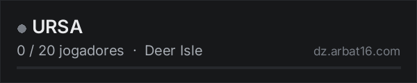 URSA na lista de servidores de DayZ da AR16