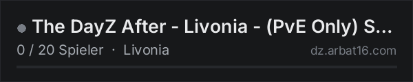 The DayZ After - Livonia - (PvE Only) Simply Vanilla in der DayZ-Serverliste von AR16