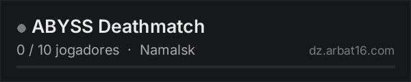ABYSS Deathmatch na lista de servidores de DayZ da AR16