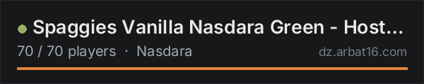 Spaggies Vanilla Nasdara Green - Hosted by Jack on the AR16 DayZ server list