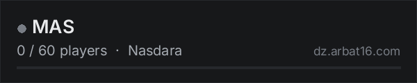 MAS on the AR16 DayZ server list