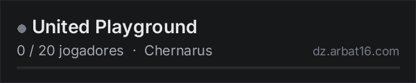 United Playground na lista de servidores de DayZ da AR16