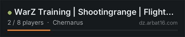 WarZ Training | Shootingrange | Flightschool | TestDrive on the AR16 DayZ server list