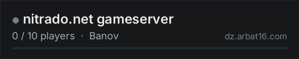 nitrado.net gameserver on the AR16 DayZ server list