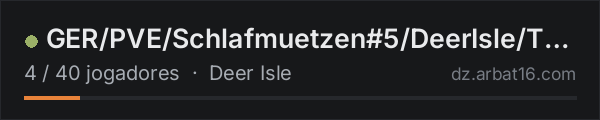 GER/PVE/Schlafmuetzen#5/DeerIsle/Trader/Skill/Bots na lista de servidores de DayZ da AR16